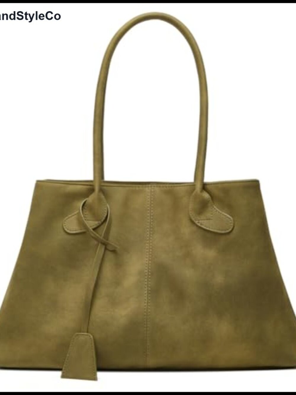 Faux Suede Slouchy Hobo Shoulder Bag Large Magnetic Tote